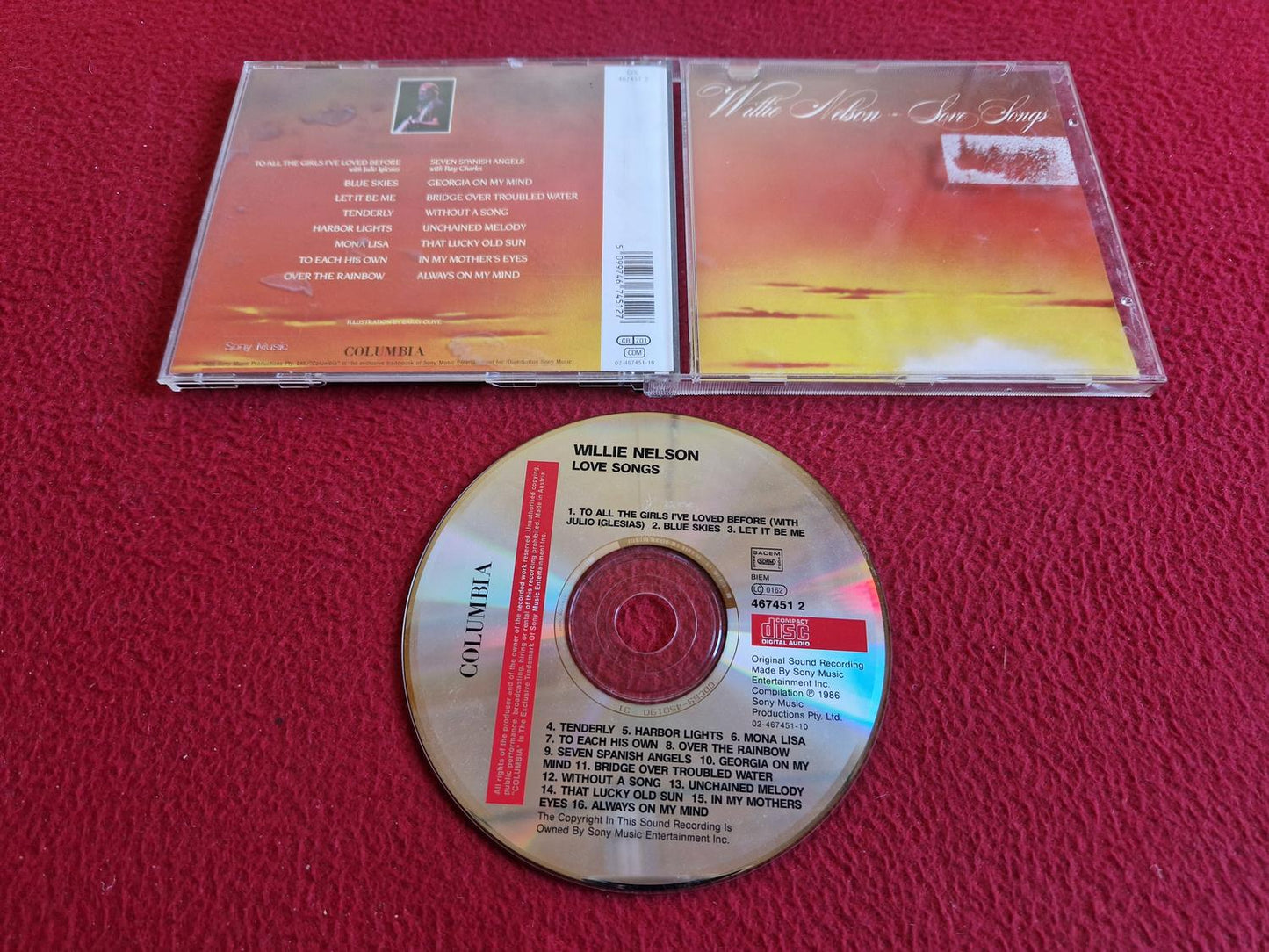 WILLIE NELSON LOVE SONGS CD