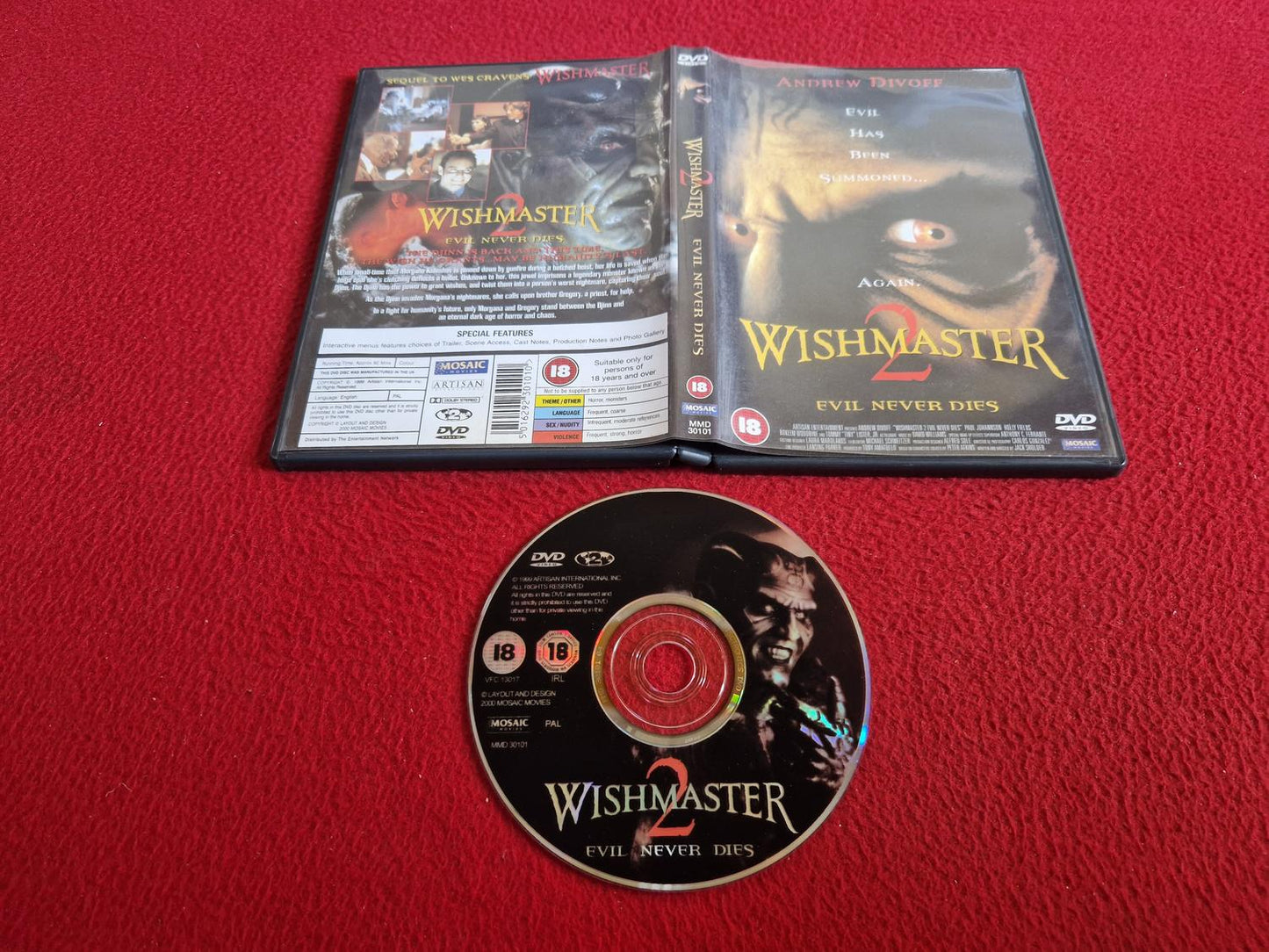 WISHMASTER 2 DVD