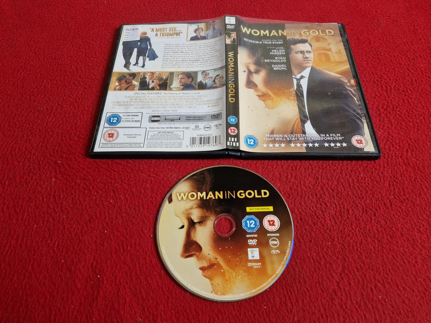 WOMAN IN GOLD DVD