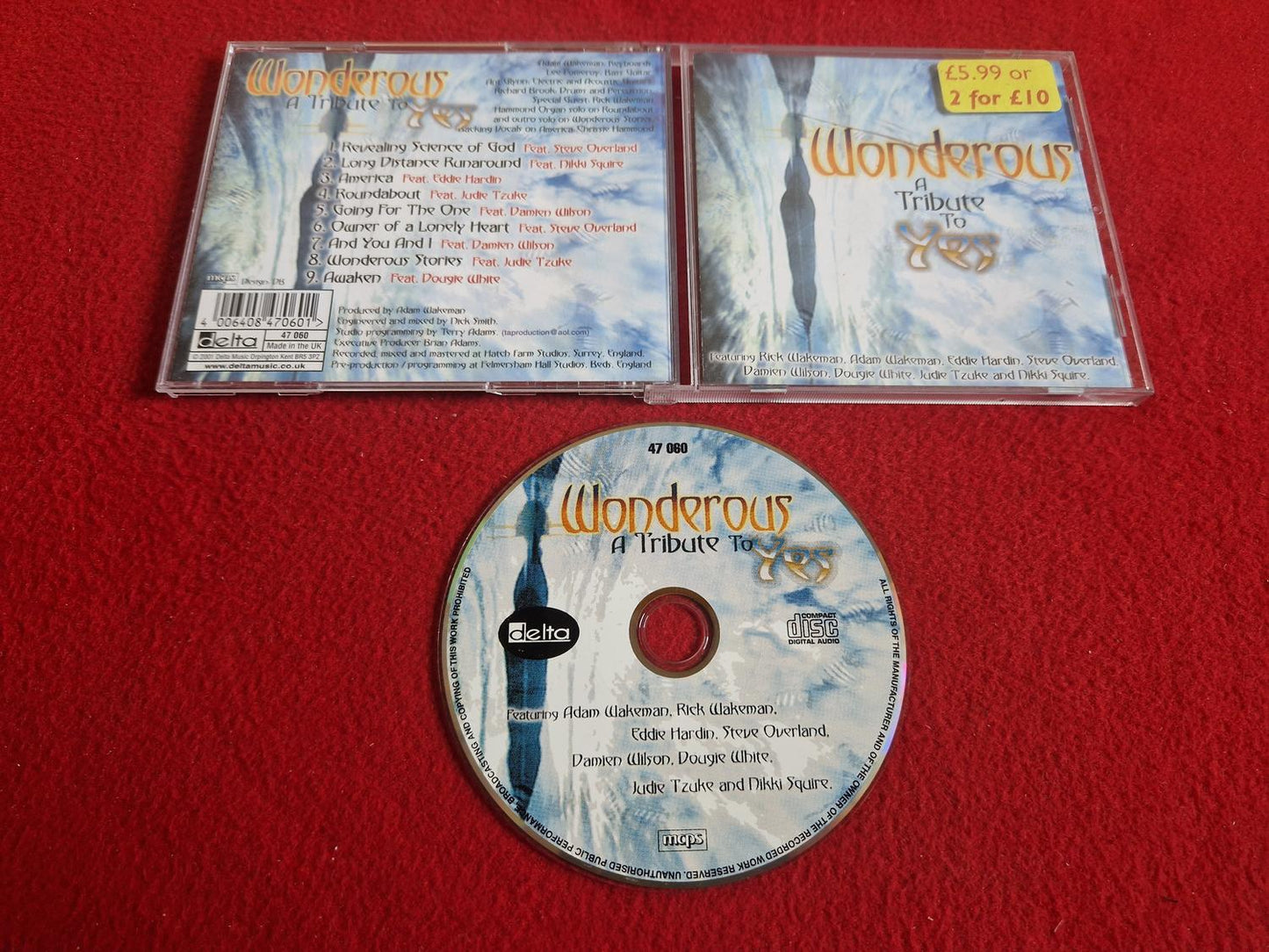 WONDEROUS A TRIBUTE TO YES till CD