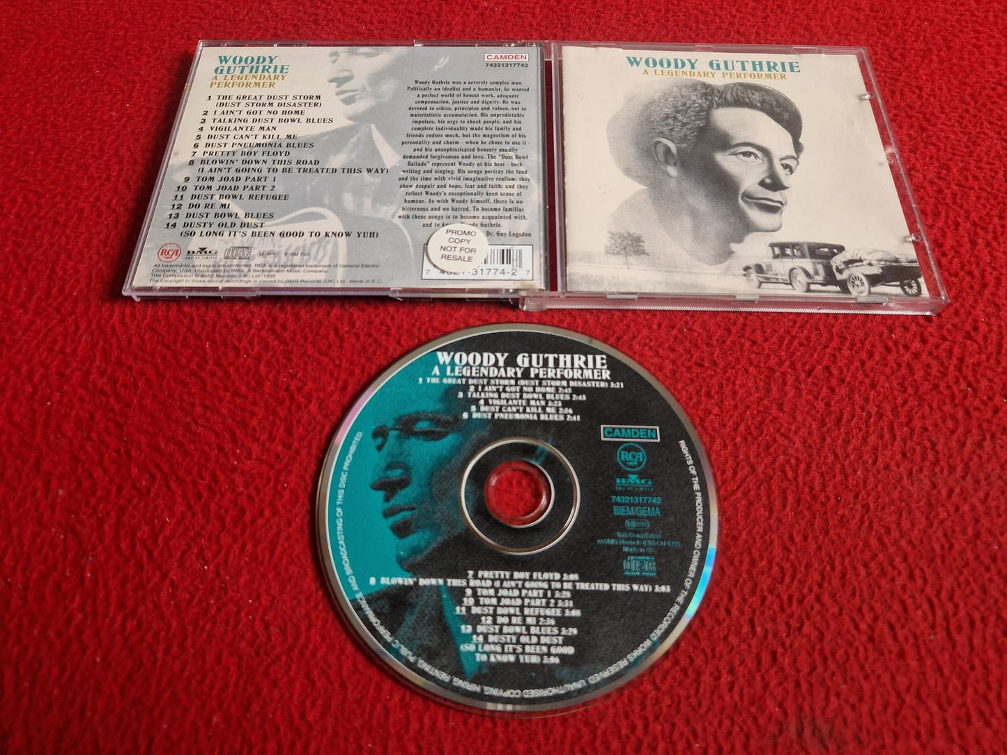 WOODY GUTHRIE A LEGENDARY PERFORMER CD