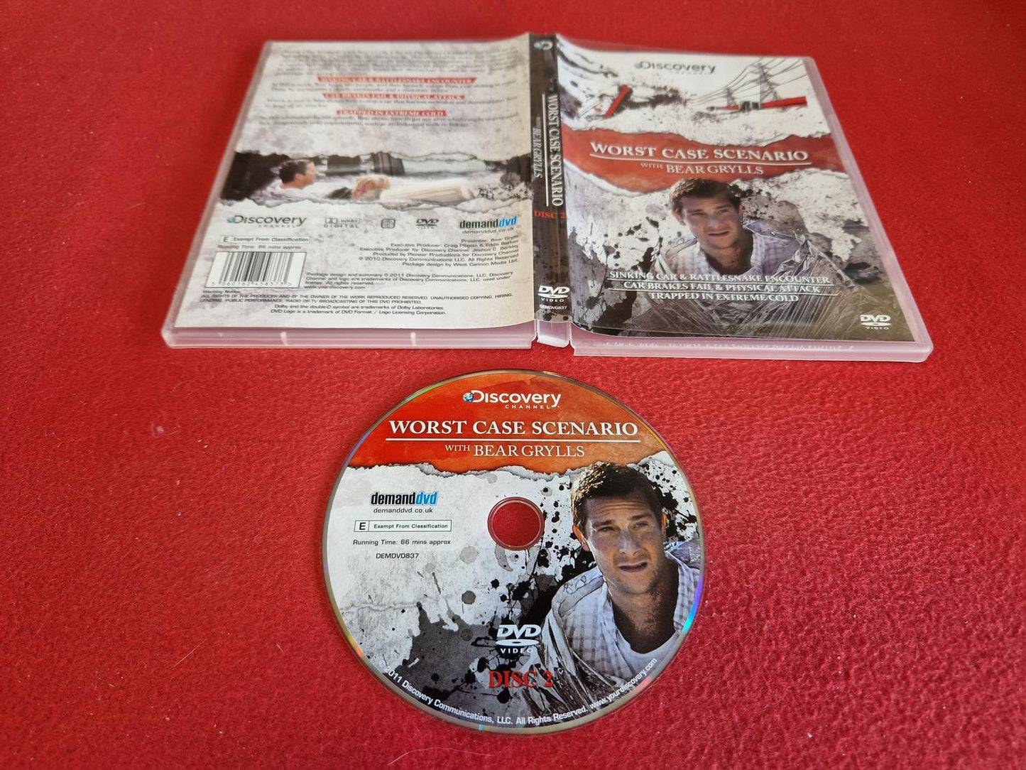 WORST CASE SCENARIO WITH BEAR GRYLLS DISC 2 SINKING CAR RATTLESNAKE mfl till DVD