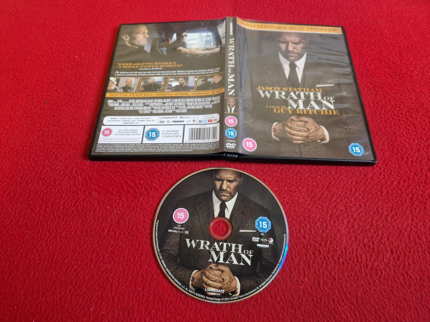 WRATH OF MAN DVD
