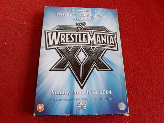 WRESTLEMANIA XX SUNDAY MARCH 14 2004 BOX DVD