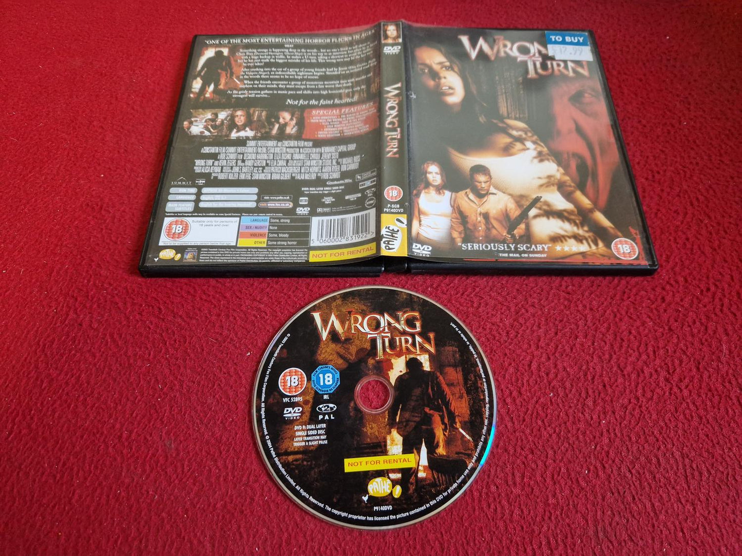 WRONG TURN DVD