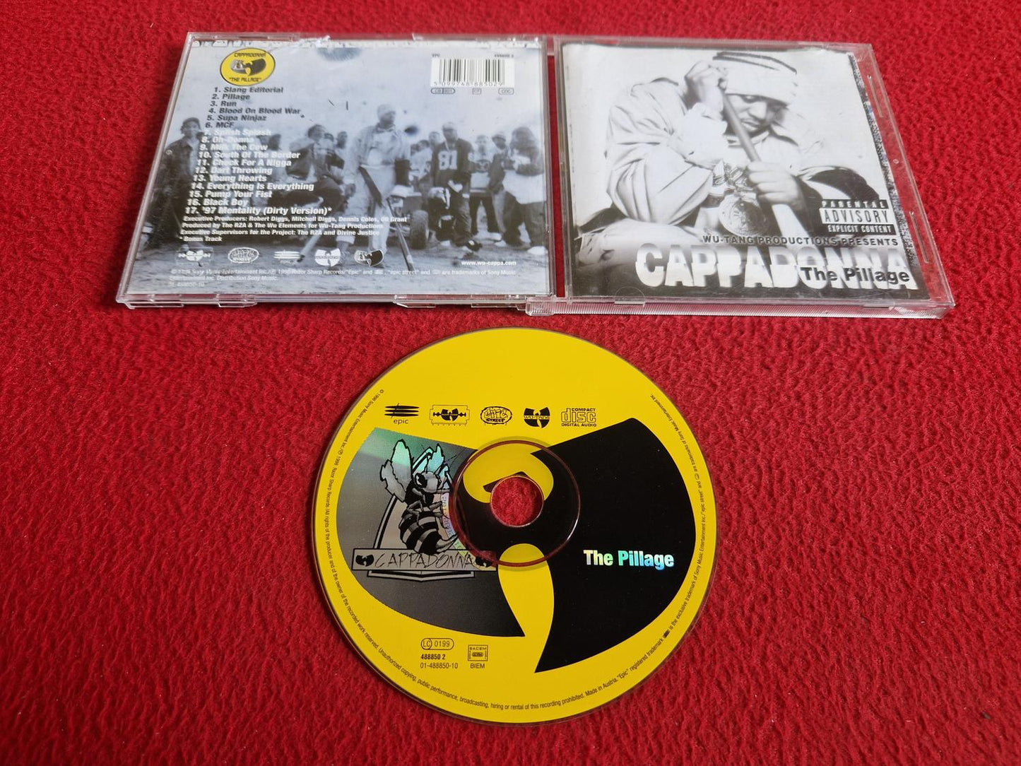 WU-TANG PRUDUCTIONS PRESENTS CAPPADONNA THE PILLAGE CD