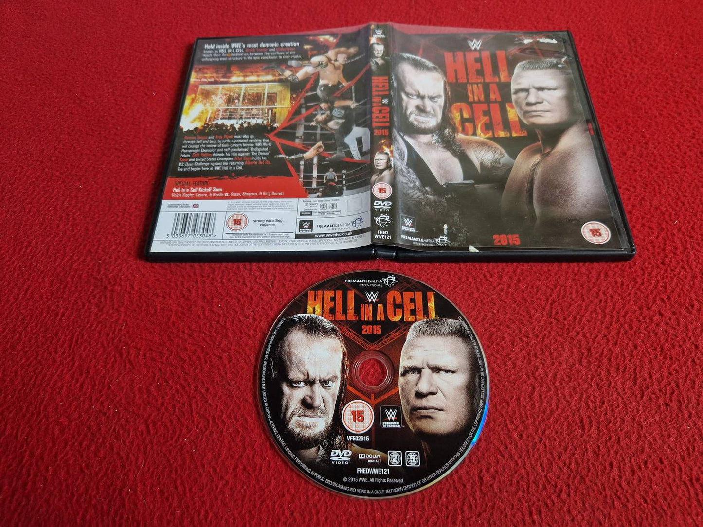 WWE HELL IN A CELL 2015 DVD