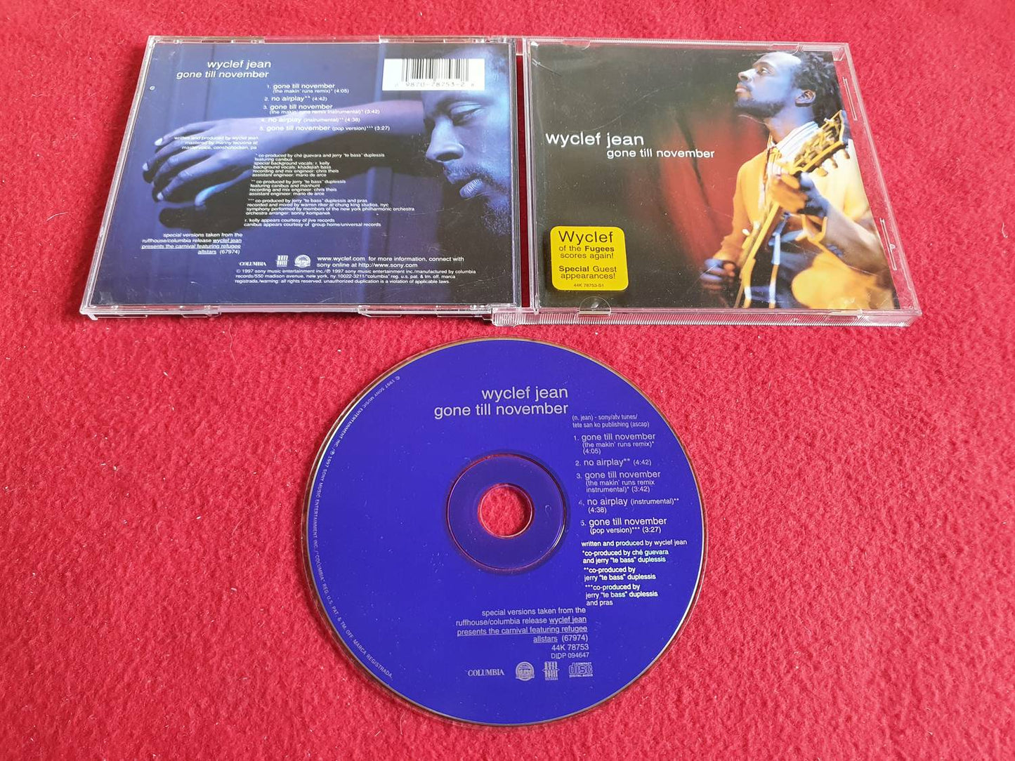 WYCLEF JEAN GONE TILL NOVEMBER till CD