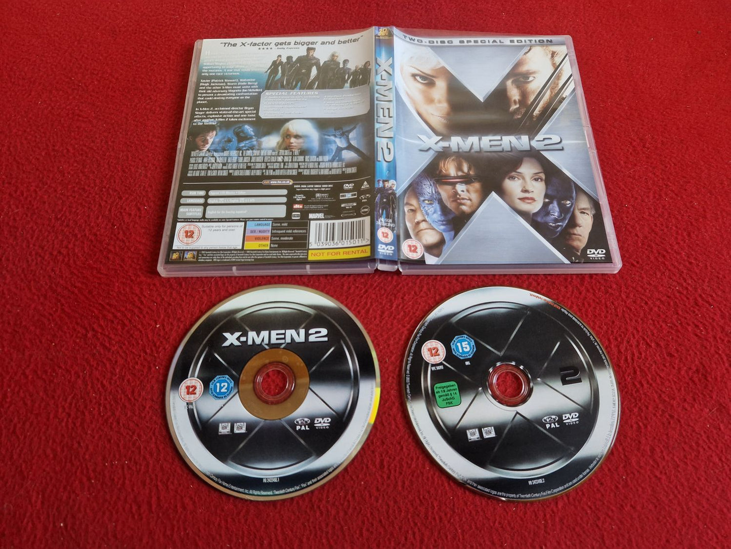 X-MEN 2 DVD