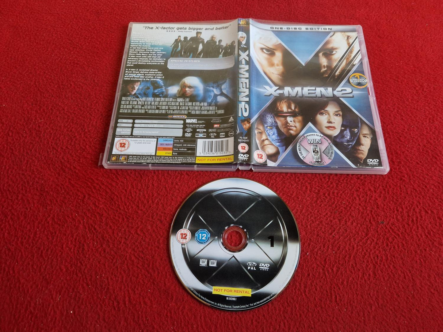 X-MEN 2 DVD
