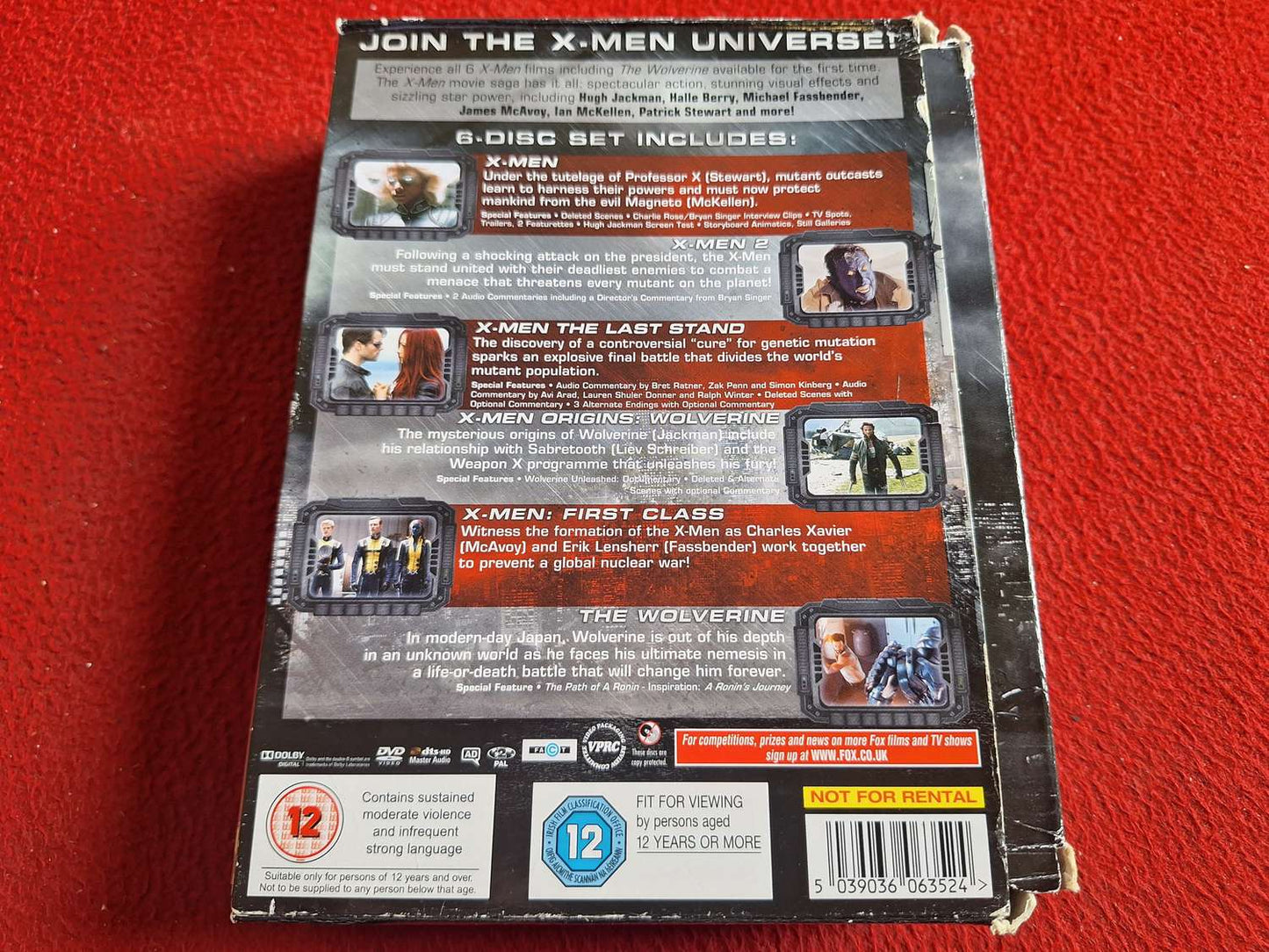 X-MEN AND THE WOLVERINE ADAMANTIUM COLLECTION BOX DVD