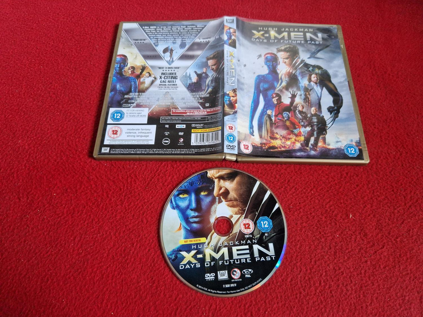 X-MEN DAYS OF FUTURE PAST DVD