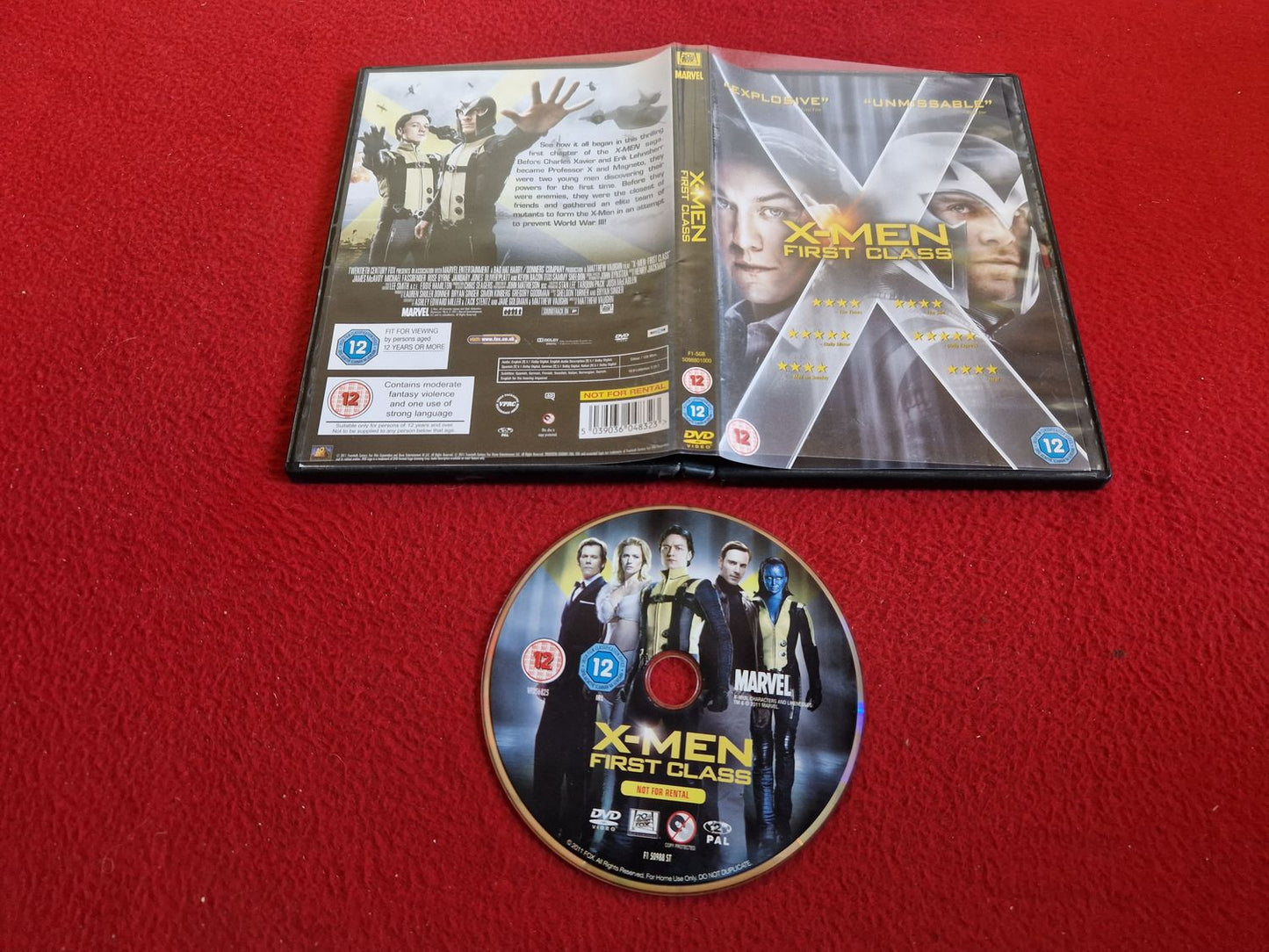 X-MEN: FIRST CLASS DVD