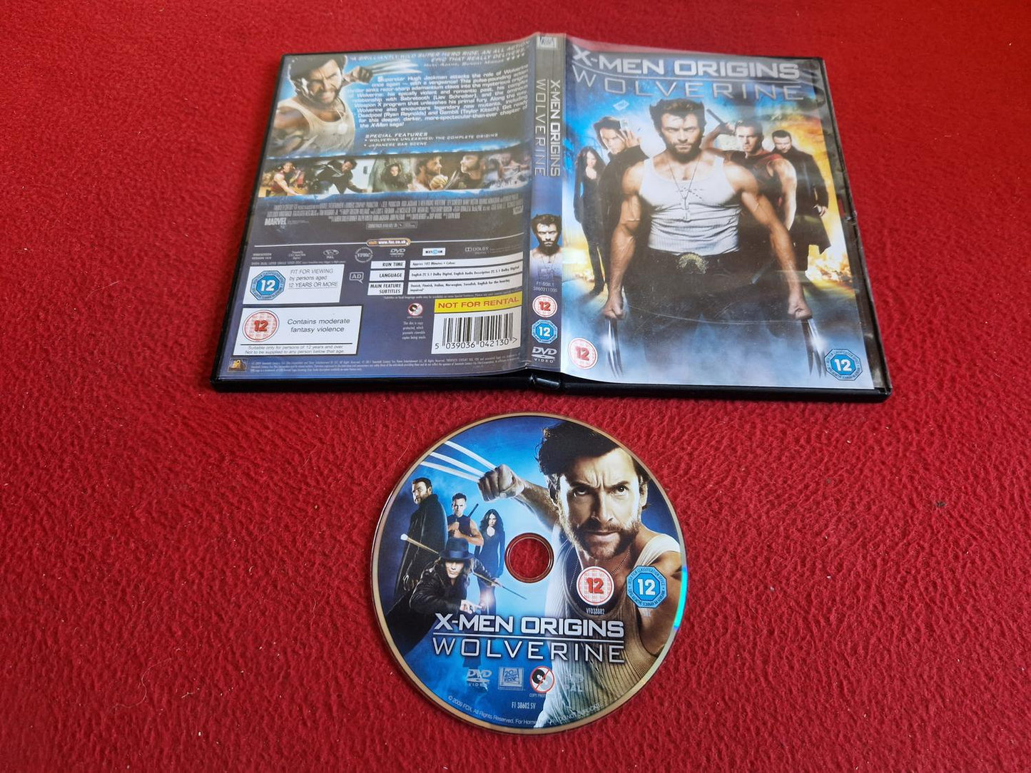 X-MEN ORIGINS WOLVERINE DVD