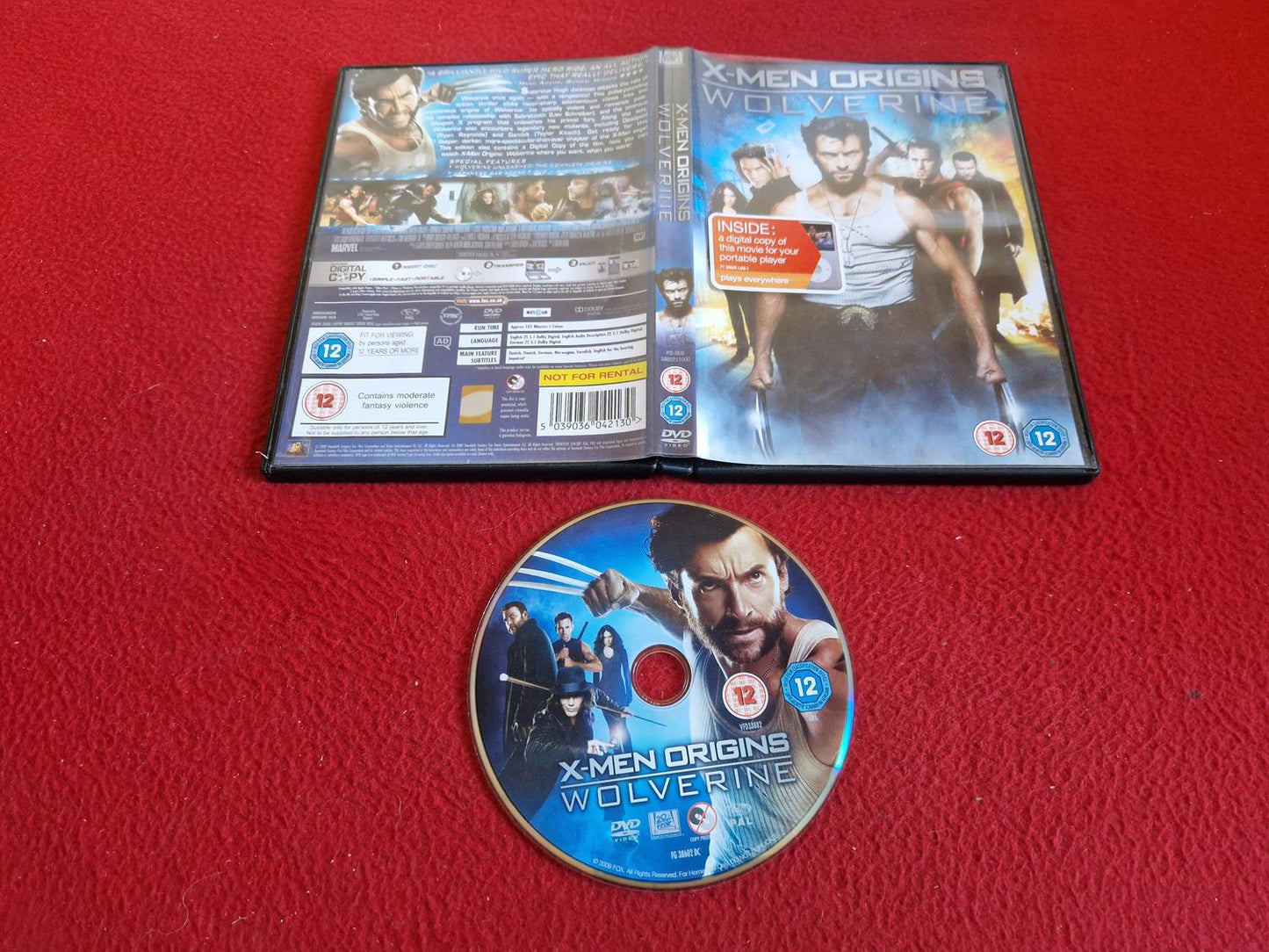 X-MEN ORIGINS WOLVERINE DVD