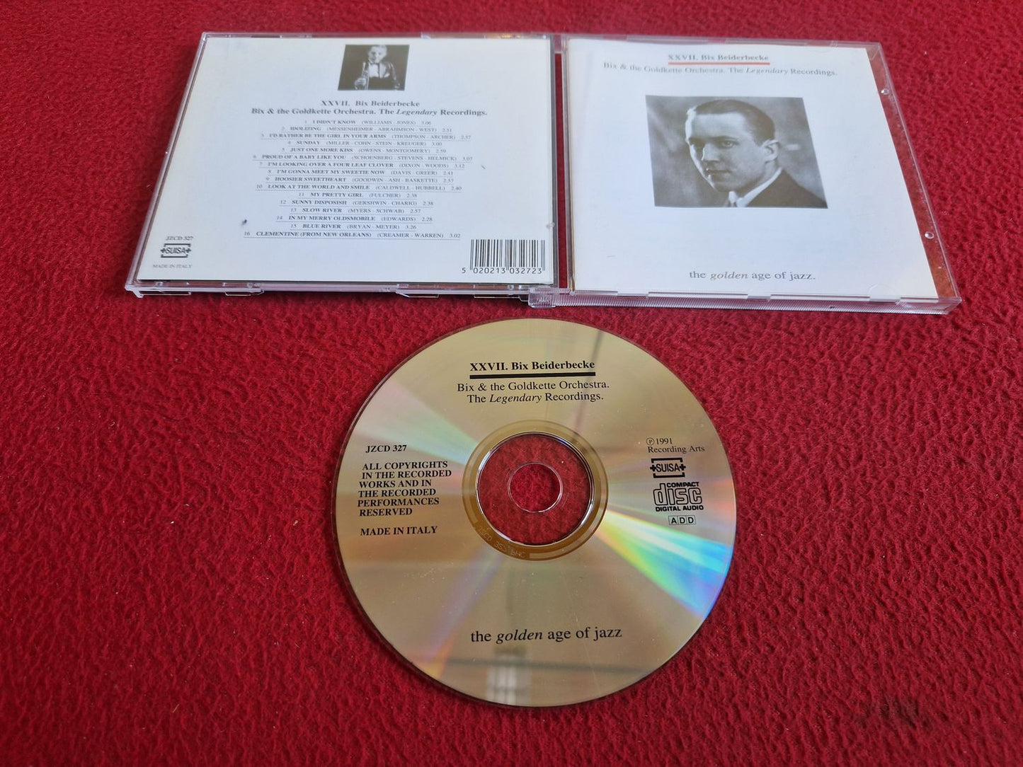 XXVII. BIX BIEDERBECKE - BIX & THE GOLDKETTE ORCHESTRA LEGENDARY RECORDINGS CD