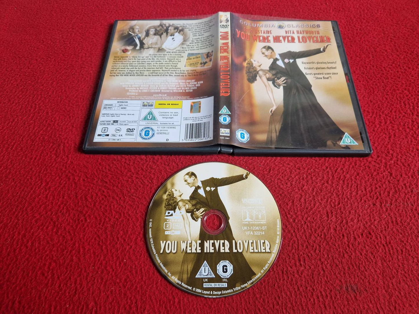 YOU WERE NEVER LOVELIER DVD
