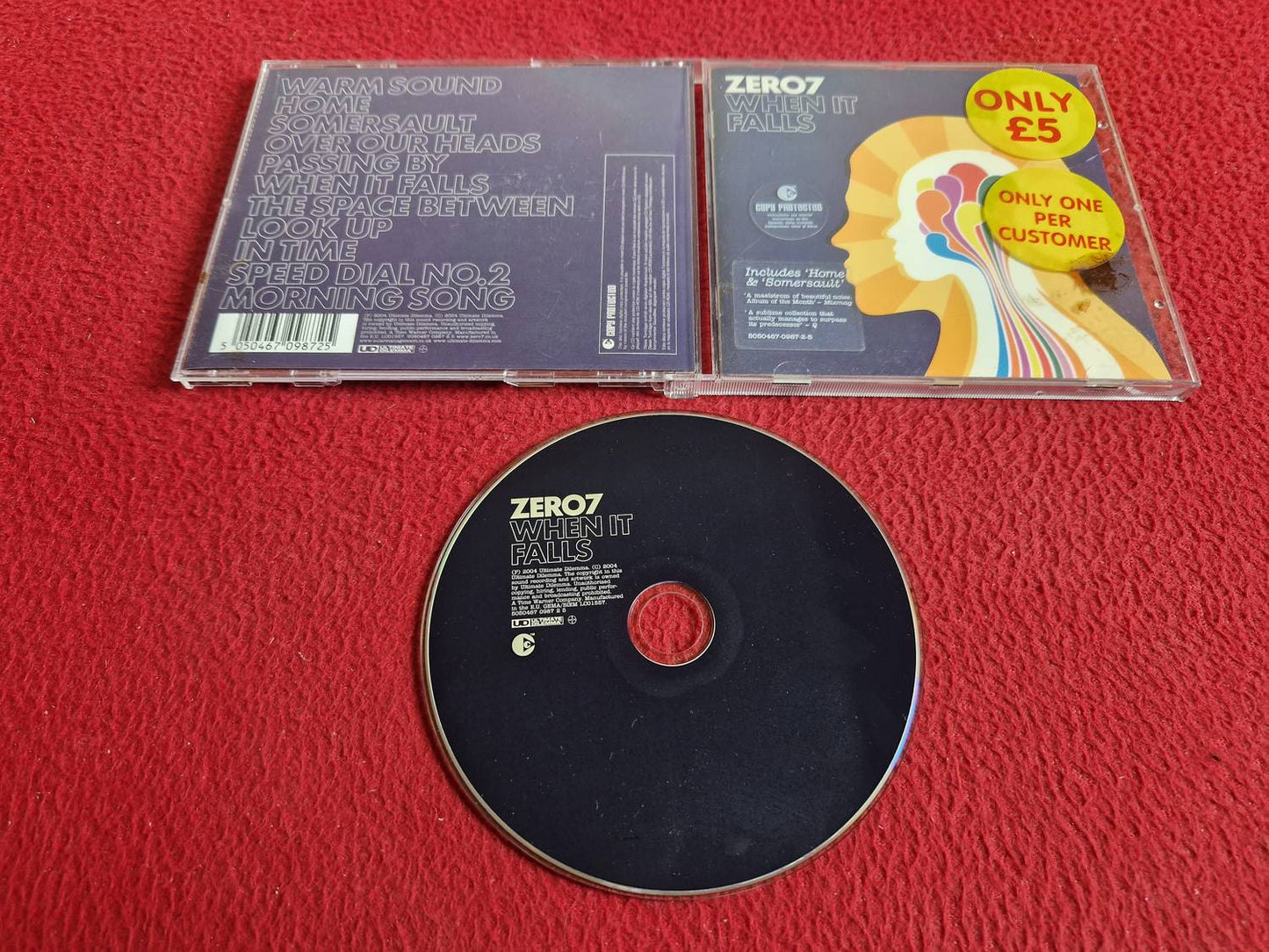 ZERO 7 WHEN IT FALLS CD